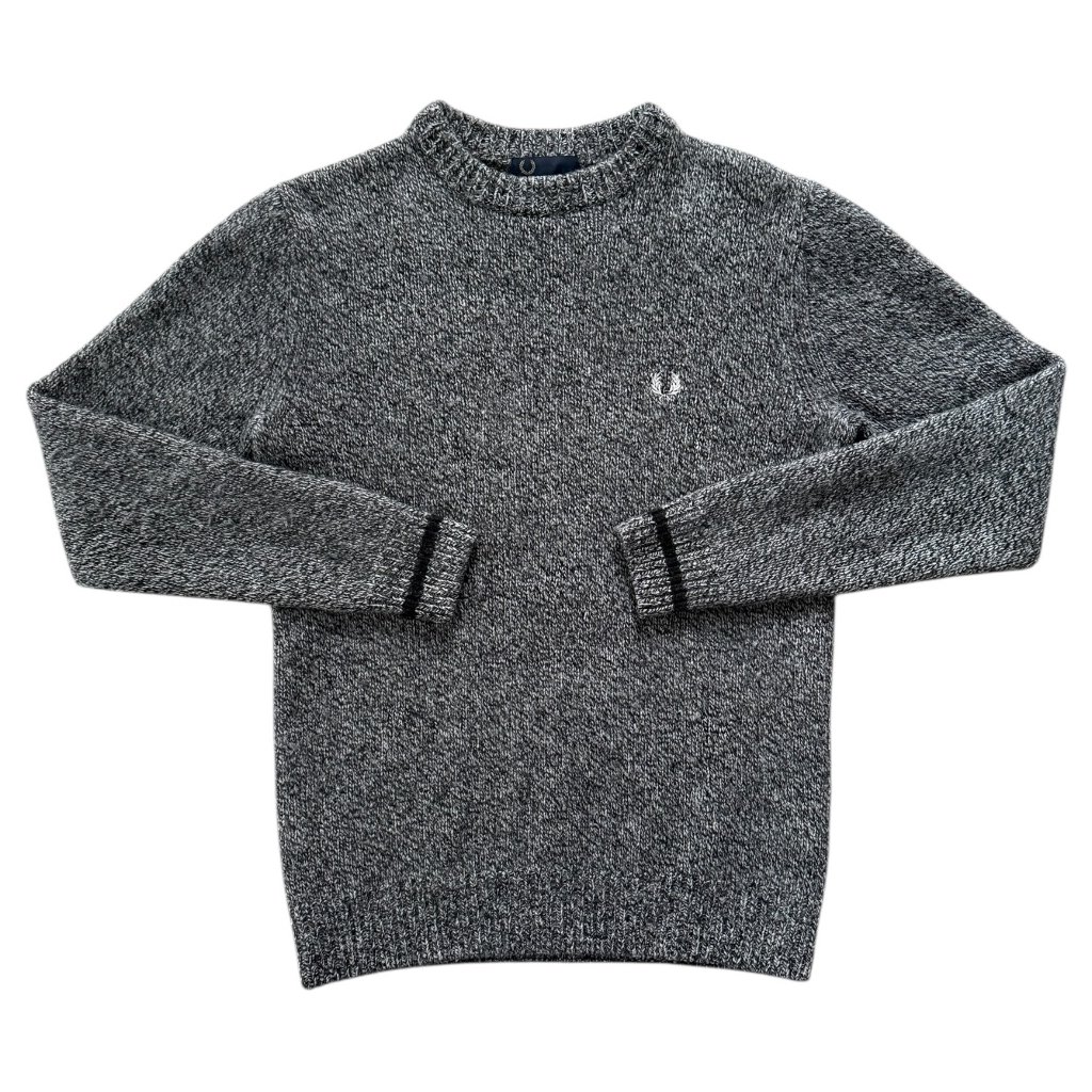 fred perry vintage svetr šedý 1