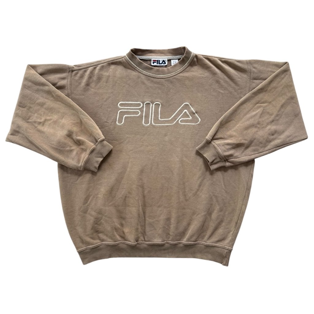 fila vintage crewneck mikina béžová 1