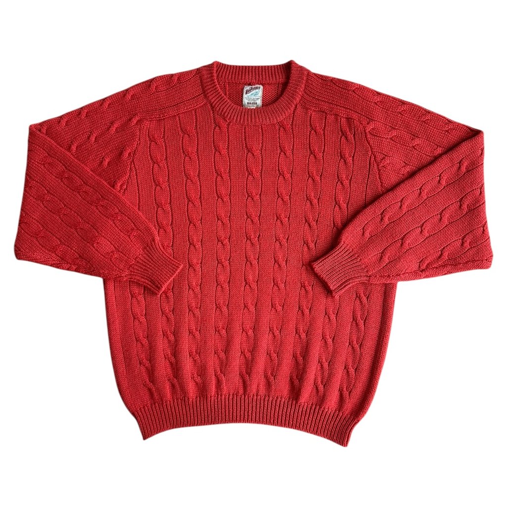big star vintage crewneck svetr červený 1