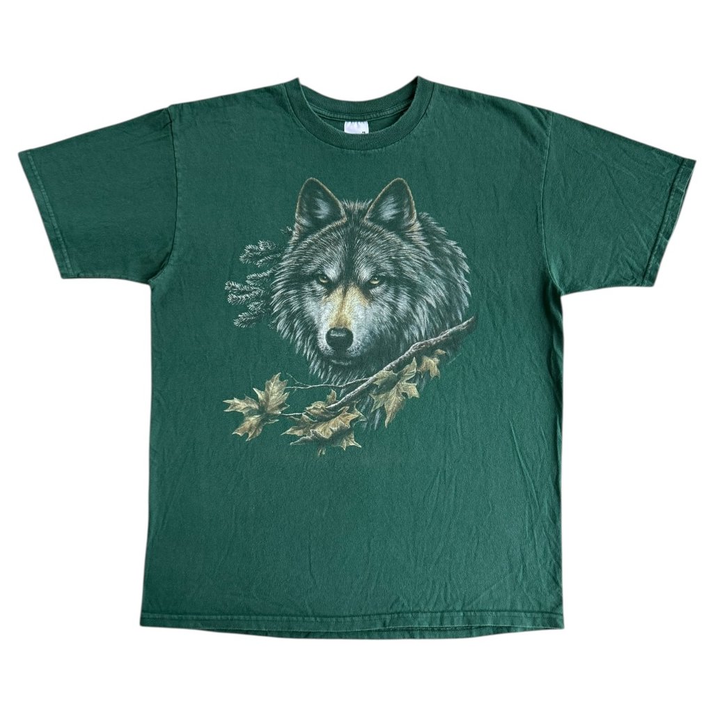 vintage print triko wolf 1