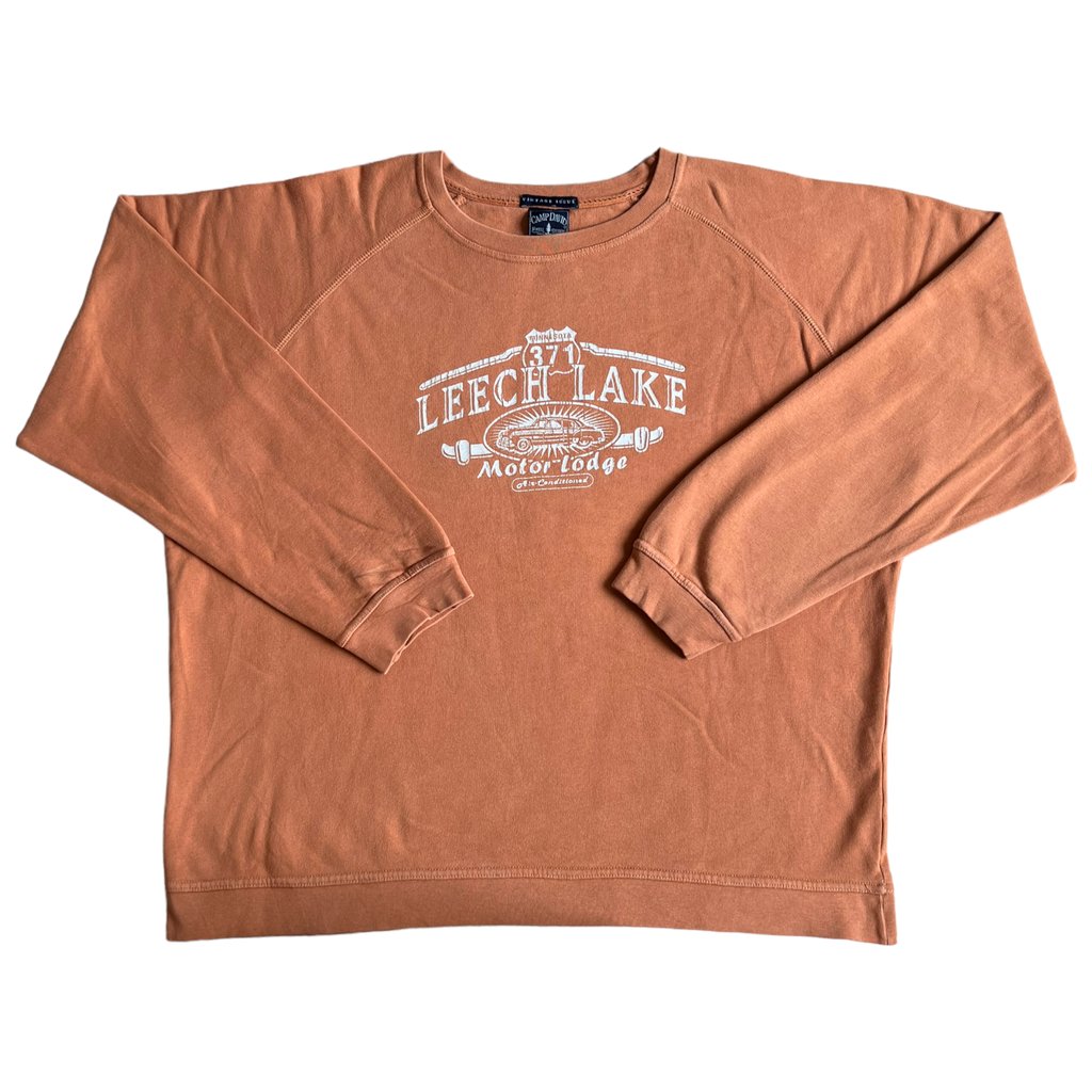camp david vintage crewneck mikina oranžová s potiskem print 3