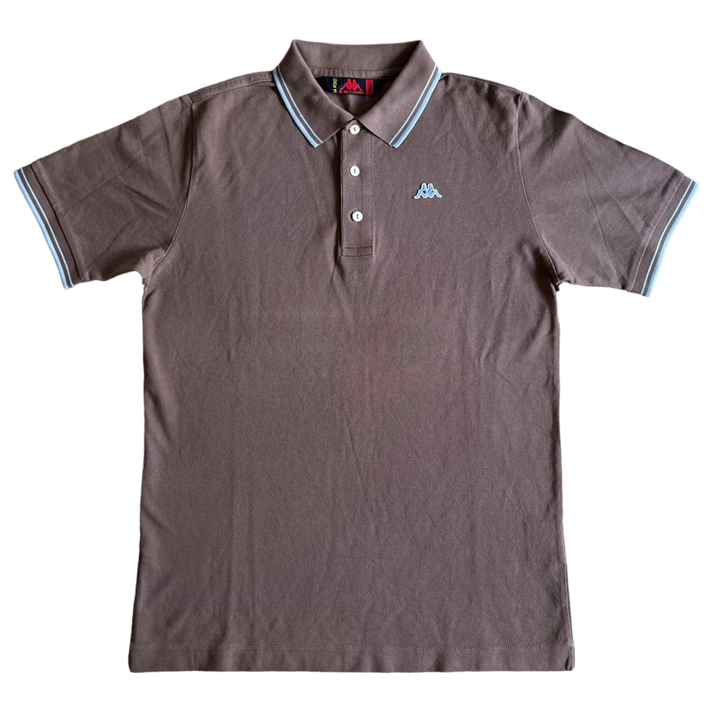 kappa vintage polo triko hnědé s límečkem