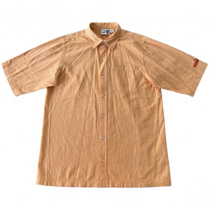 puma vintage kostkovaná košile oranžová