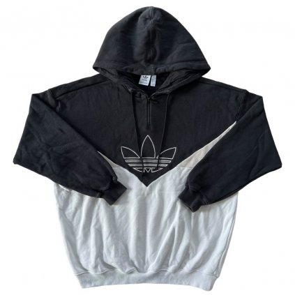 adidas originals hoodie mikina s kapucí bílá černá
