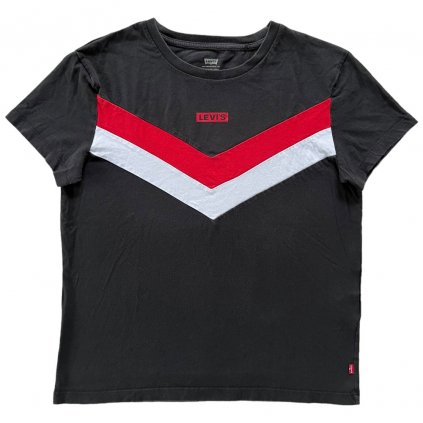 levi's vintage triko černé červené bílé