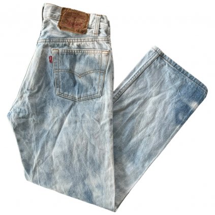 B414 levi's vintage džíny batikované modré 7