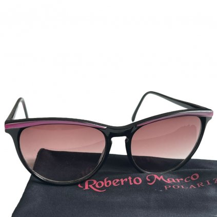 C116 vintage sluneční brýle černé růžové roberto marco polarized