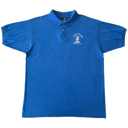 fruit of the loom vintage polo triko modré