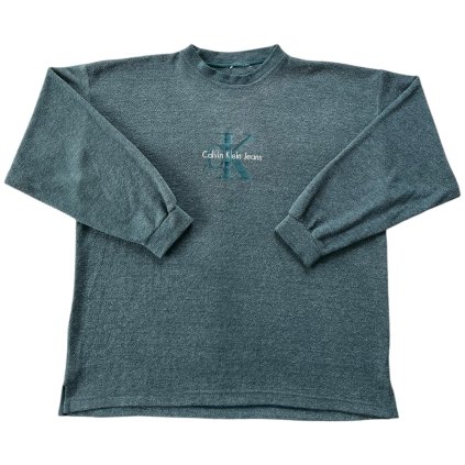 calvin klein jeans vintage crewneck mikina modrá 1