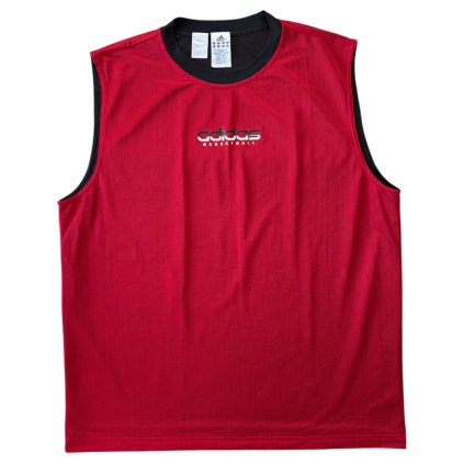 adidas basketball oboustranné tílko červené černé 3