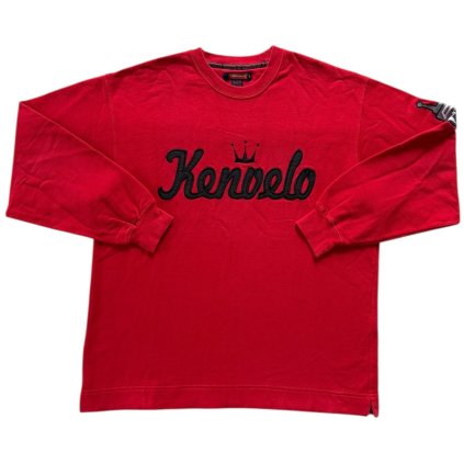 kenvelo vintage crewneck mikina červená 1