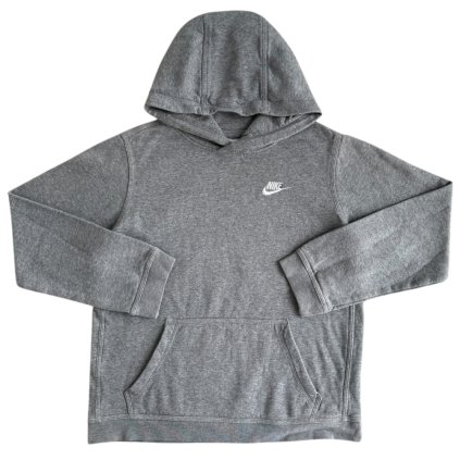 nike hoodie mikina šedá 1