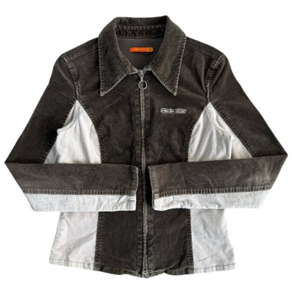 fishbone vintage manšestrová košile bunda 1
