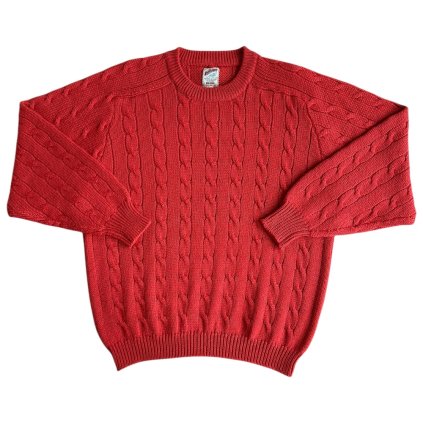 big star vintage crewneck svetr červený 1
