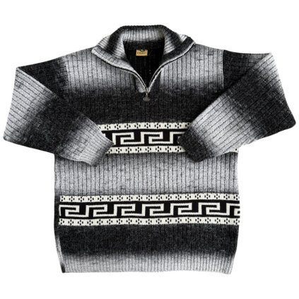 primay vintage vlněný svetr na 1:4 zip 1