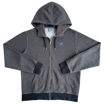 nike y2k zipper hoodie mikina šedá 1