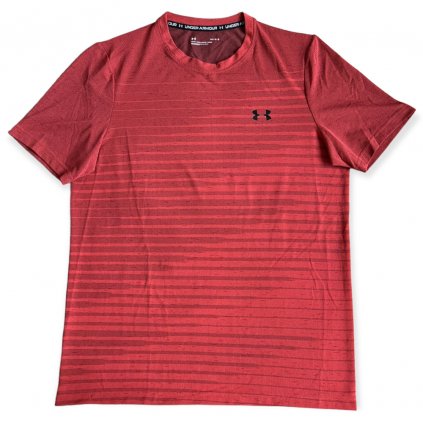 under armour triko s krátkým rukávem sportovní červené