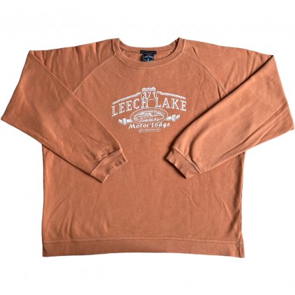 camp david vintage crewneck mikina oranžová s potiskem print 3