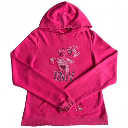 cruel girl vintage hoodie mikina s kapucí růžová
