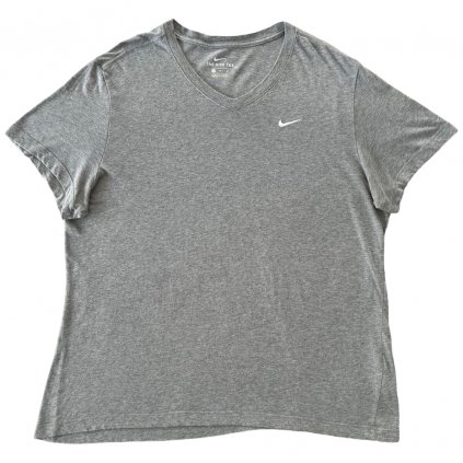 nike the nike tee triko šedé s logem