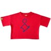 lidl dámské copped triko červené