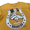 vintage print triko broncos žluté 2