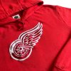 nhl vintage hoodie mikina s kapucí červená detroit red wings červená 3