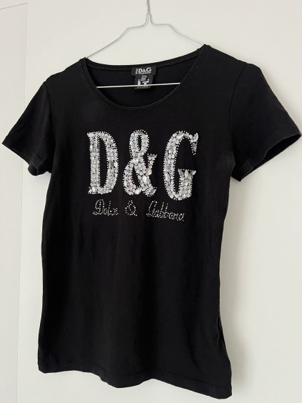 Dolce & Gabbana čierne tričko