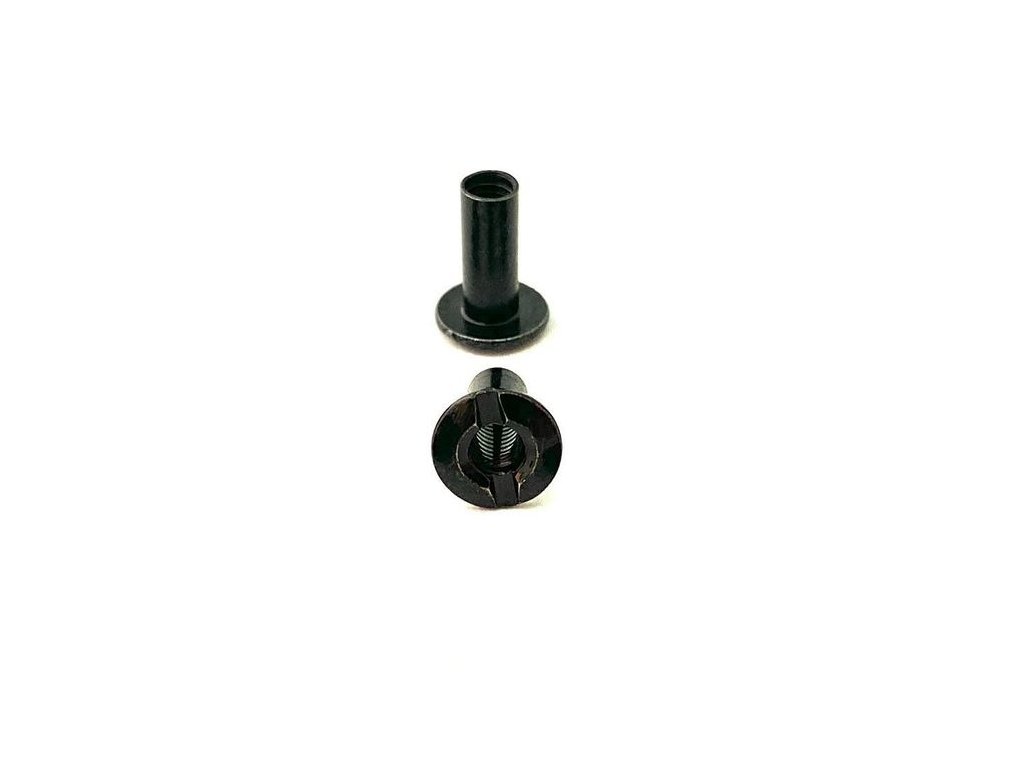 chicago srouby ocelove sloupek s drazkou a zavitem delka 12 7 mm cerny