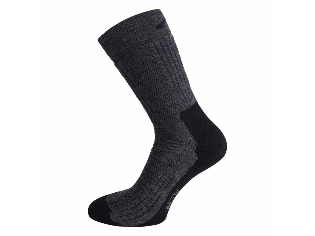 Ponožky merino Ulvang Aktiv Charcoal Melange:Black