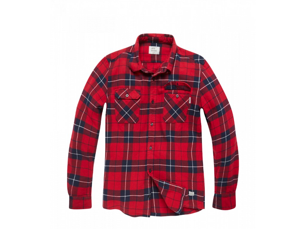 23104 Sem shirt Red check