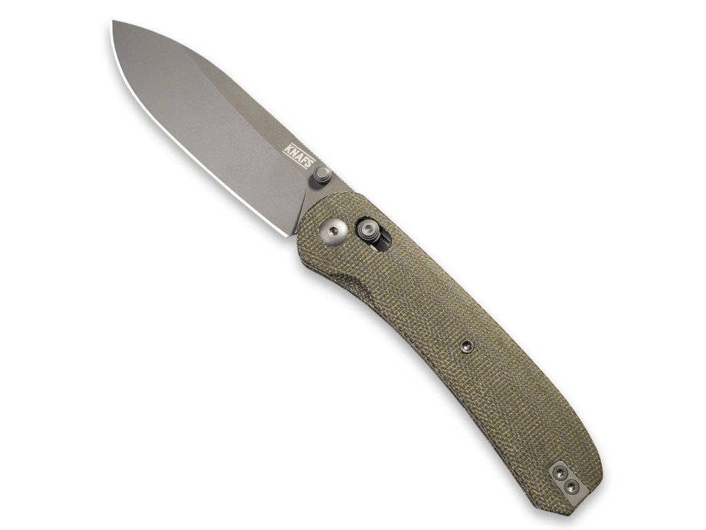 KNAFS 00274 Lander 2 Green Micarta Open Front