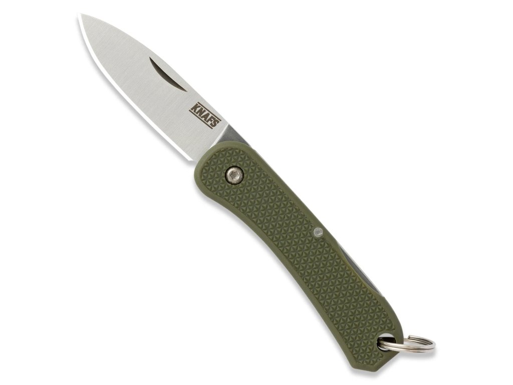 KNAFS 00426 Knafs Lander6Keychainknife ODGreen front open