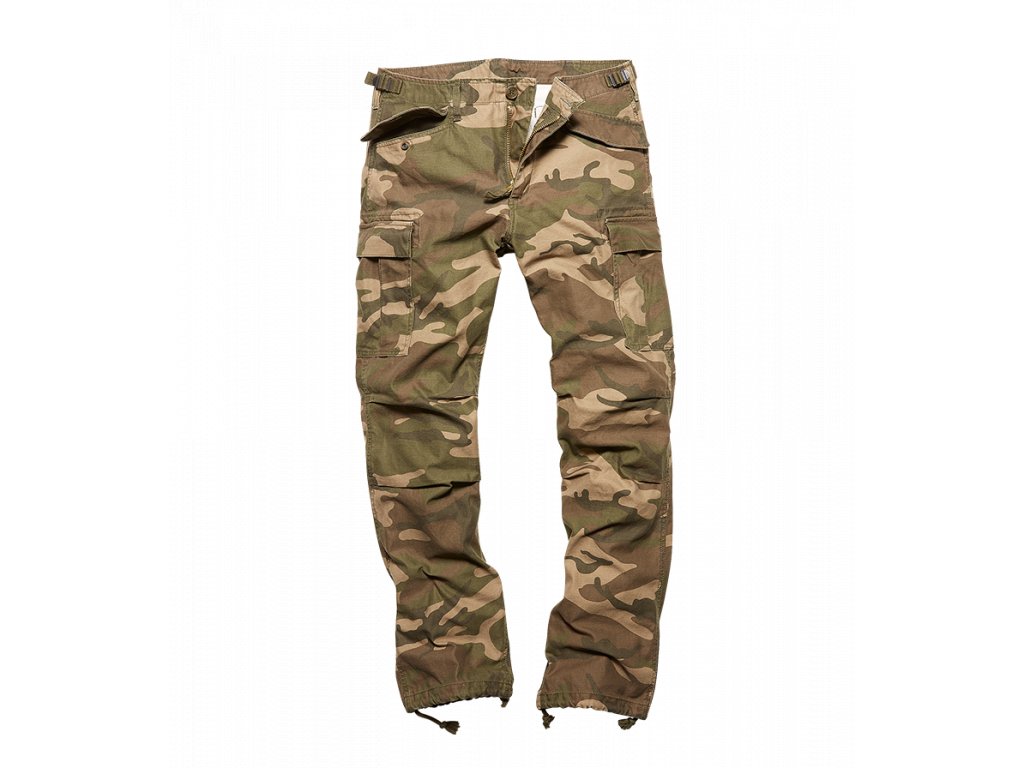 1011 M65 heavy satin pant Woodland kalhoty