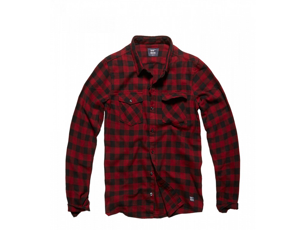 3539 Harley shirt Vintage Industries Red Check