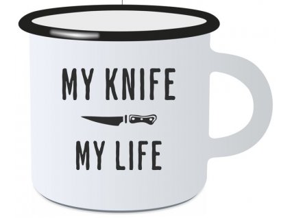 smaltovany plechacek knife 0 37 l