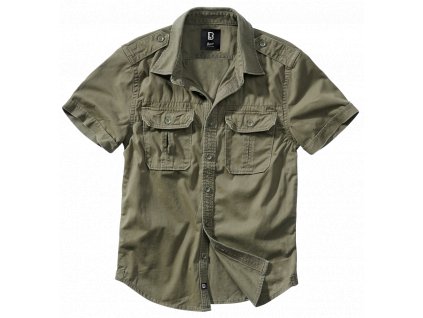Košile Vintage Shirt Short Sleeve Brandit - Olivová