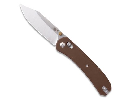KNAFS 00408 Lander2PocketKnife ClipPoint Satin front open