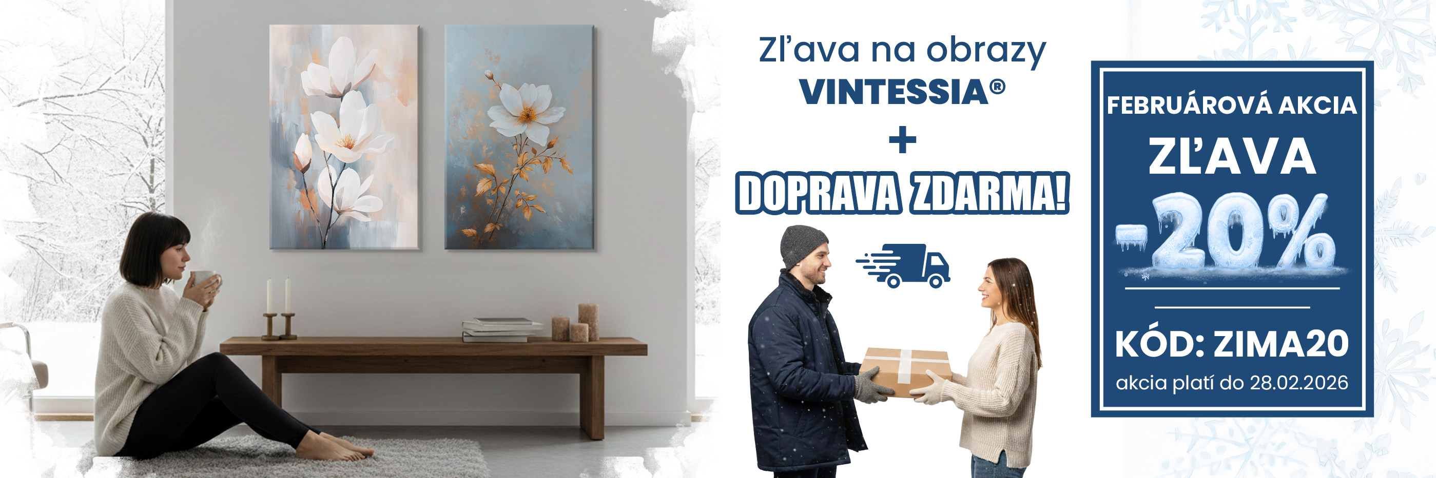 Feruárová akcia - 20% zľava na obrazy Vintessia