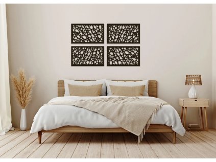 Drevený obraz na stenu - Organic - ANTRACIT 0164 (Dekor ANTRACIT 0164)