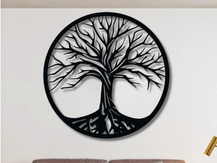 Drevený strom života na stenu - Flip - 20cm (Rozmer 20cm, Dekor ANTRACIT 0164, BIELA 0101, ČIERNA 0190, DUB Bronze tmavý 090, DUB Sonoma 3025, DUB Zlatý 003, ORECH 0729, SIVÁ 0112)