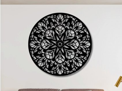 Drevená mandala na stenu - Rav - 20cm (Rozmer 20cm, Dekor ANTRACIT 0164, BIELA 0101, ČIERNA 0190, DUB Bronze tmavý 090, DUB Sonoma 3025, DUB Zlatý 003, ORECH 0729, SIVÁ 0112)