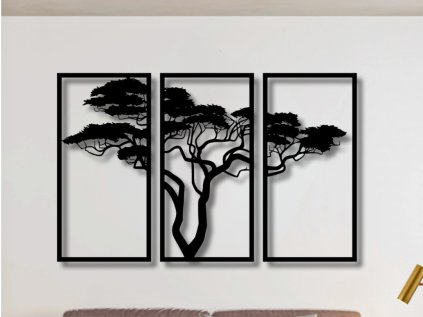 Drevený strom života na stenu - Bon (Velkost 67x100, 80x119, 87x130, Dekor ANTRACIT 0164, BIELA 0101, ČIERNA 0190, DUB Bronze tmavý 090, DUB Sonoma 3025, DUB Zlatý 003, ORECH 0729, SIVÁ 0112)