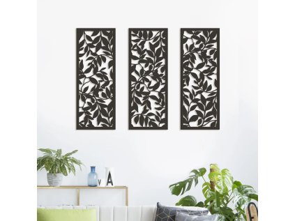 Drevený obraz na stenu - Botanic - ANTRACIT 0164 (Dekor ANTRACIT 0164)