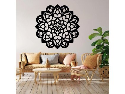 Drevená mandala na stenu - Sirius I - 20cm (Rozmer 20cm, Dekor ANTRACIT 0164, BIELA 0101, ČIERNA 0190, DUB Bronze tmavý 090, DUB Sonoma 3025, DUB Zlatý 003, ORECH 0729, SIVÁ 0112)