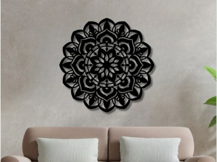 Drevená mandala na stenu - Lara III (Rozmer 30cm, 40cm, 50cm, 60cm, 70cm, 80cm, Dekor ANTRACIT 0164, BIELA 0101, ČIERNA 0190, DUB Bronze tmavý 090, DUB Sonoma 3025, DUB Zlatý 003, ORECH 0729, SIVÁ 0112)