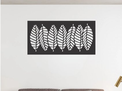 Drevený obraz na stenu - Leav - 87cm (Velkost 87cm, Dekor ANTRACIT 0164, BIELA 0101, ČIERNA 0190, DUB Bronze tmavý 090, DUB Sonoma 3025, DUB Zlatý 003, ORECH 0729, SIVÁ 0112)