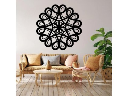 Drevená mandala na stenu - Sirius II - 20cm (Rozmer 20cm, Dekor ANTRACIT 0164, BIELA 0101, ČIERNA 0190, DUB Bronze tmavý 090, DUB Sonoma 3025, DUB Zlatý 003, ORECH 0729, SIVÁ 0112)