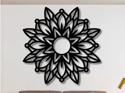 Drevená mandala na stenu - Al - 20cm (Rozmer 20cm, Dekor ANTRACIT 0164, BIELA 0101, ČIERNA 0190, DUB Bronze tmavý 090, DUB Sonoma 3025, DUB Zlatý 003, ORECH 0729, SIVÁ 0112)