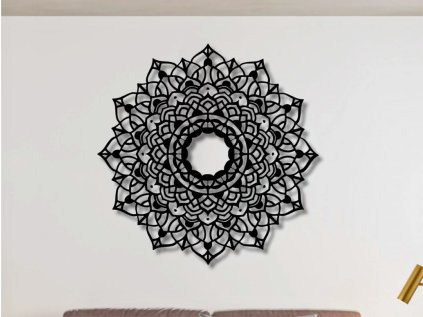 Drevená mandala na stenu - Erida (Rozmer 30cm, 40cm, 50cm, 60cm, 70cm, 80cm, Dekor ANTRACIT 0164, BIELA 0101, ČIERNA 0190, DUB Bronze tmavý 090, DUB Sonoma 3025, DUB Zlatý 003, ORECH 0729, SIVÁ 0112)